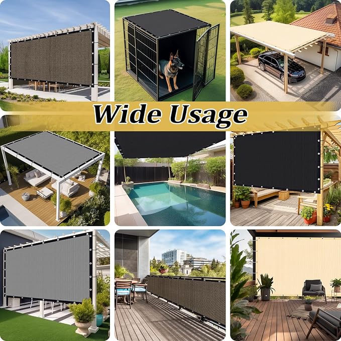 Shade&Beyond Customized Size 6' X 10' Shade Cloth - Image 6