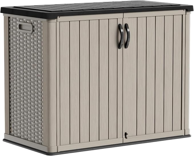 Patiowell 26 cu.ft Resin Outdoor Storage Cabinet, Waterproof, by Patiowell