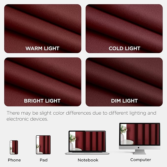 Joydeco Blackout Patio Sliding Door Curtains, Privacy Room Divider Curtains | - Image 8