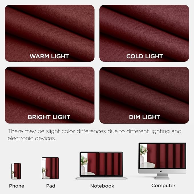 Joydeco Blackout Patio Sliding Door Curtains, Privacy Room Divider Curtains | - Image 8