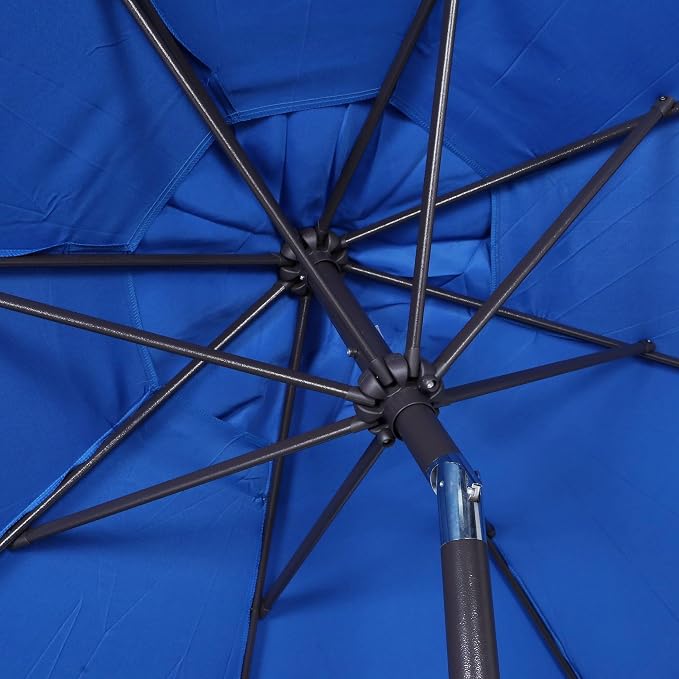 9' Outdoor Patio Umbrella, Outdoor Table Umbrella, Yard Umbrella, Market - Image 3