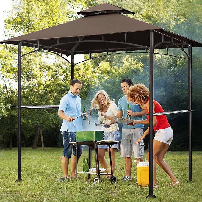 Eurmax USA High Performance Grill Gazebo Canopy Replacement Cover 5x8 BBQ - Image 6
