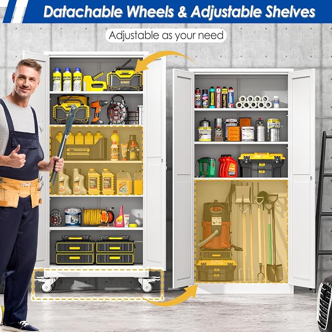 GAIOUS Metal Garage Storage Cabinet - Image 3