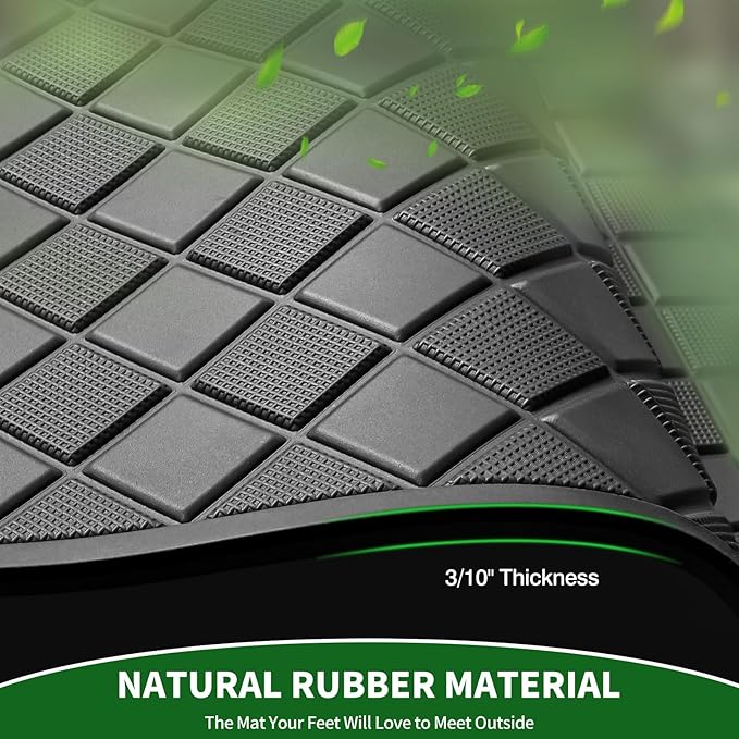 Golf Cart Floor Liner Mat 8mm Thick Rubber Full Coverage Fit for EZGO TXT (1994-2025), Express S4 (2012-2020), Cushman Workhorse, EX1 (2020), Valor, Navitas, Some Star Carts Mats Replacement
