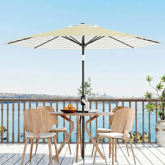 GarveeLife 9FT Patio Umbrella Outdoor, Market Umbrella, Table Umbrella - Image 6