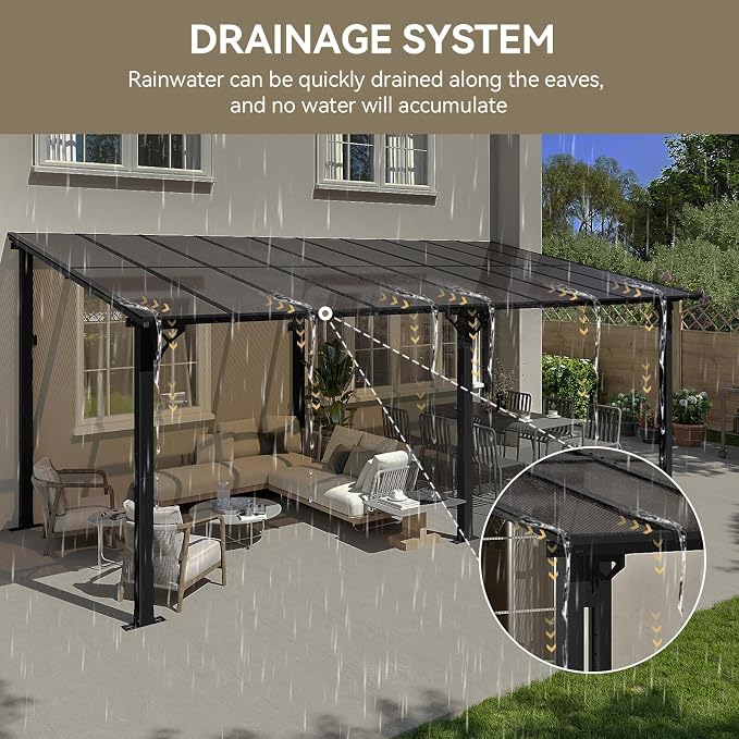 Aoxun 20' x 10' Gazebo for Patio, Gazebo Pergola - Image 7