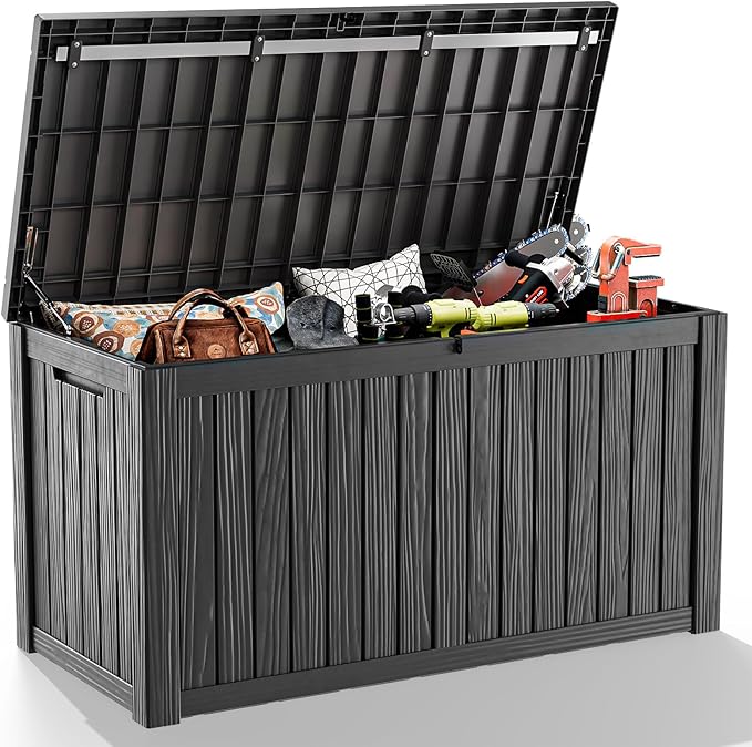 180 Gal Waterproof Outdoor Storage Box UV Resistant Deck Box | Extra-large by EASYUP