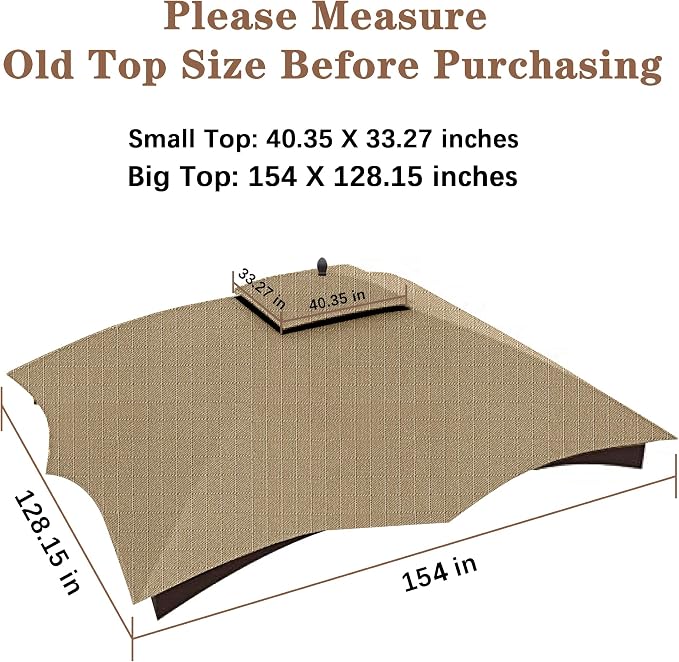 SCOCANOPY Khaki Ripstop Replacement Top Compatible - Image 4