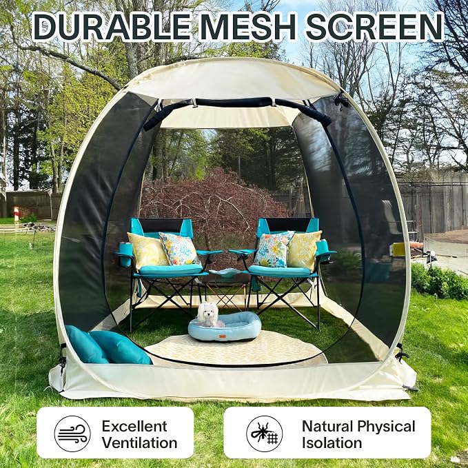 Alvantor Pop Up Screen House Tent, Instant Outdoor Gazebo - Image 4