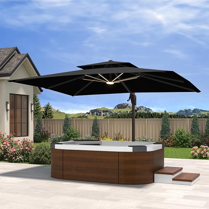 10' X 13' Cantilever Patio Outdoor Umbrella by MPLShade