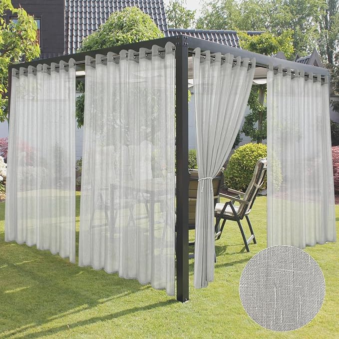 Semi Voile Sheer Outdoor Curtains by HolidayIdeas