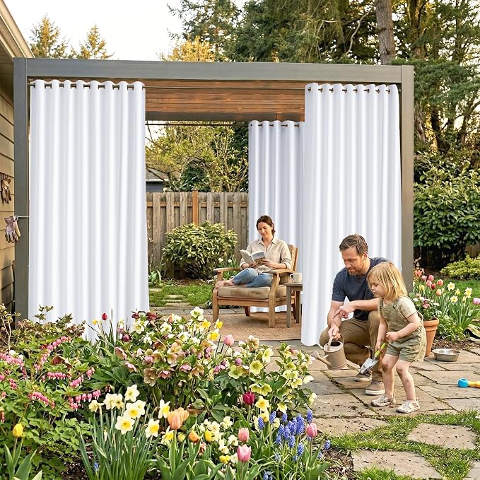 Waterproof Outdoor Curtain W105 x L108 - Image 2