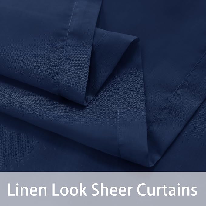 BONZER Waterproof Indoor/Outdoor Sheer Curtains - Image 3