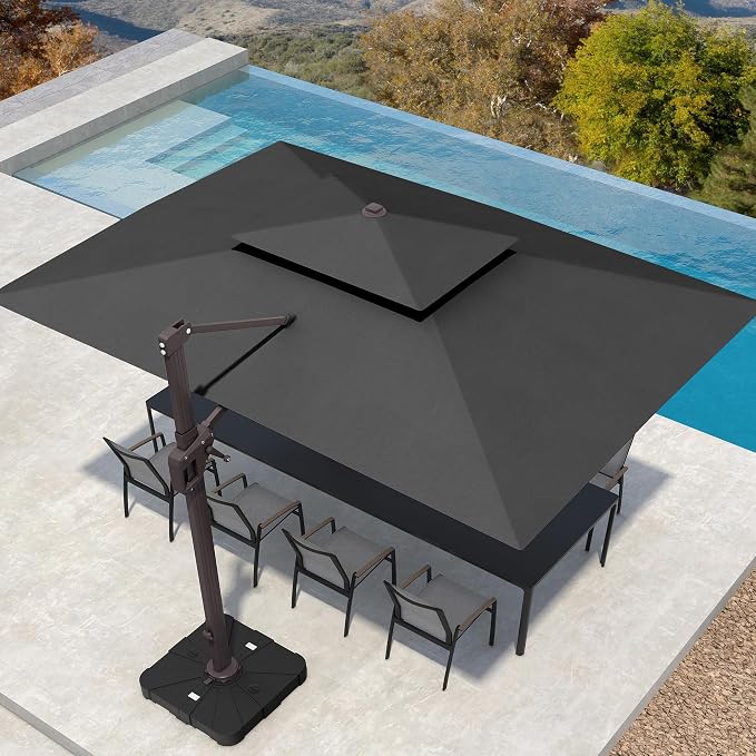 Deconk 10' X 13' Patio Cantilever Outdoor Umbrella - Image 3