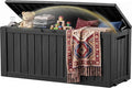 Outdoor Storage Box Waterproof, 150 Gal Gen 2 Resin Deck Box by EFU