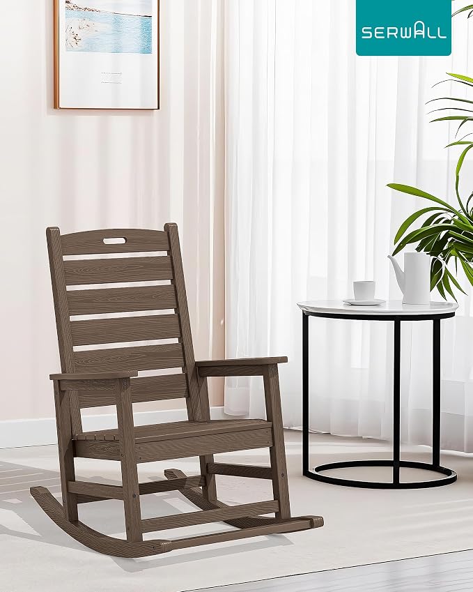 SERWALL HDPE Outdoor Rocking Chair - Image 2