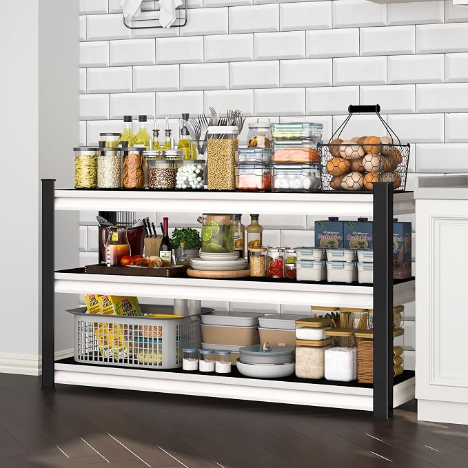 3-Tier Garage Shelving Heavy Duty, 1600lbs Load Capacity Utility Rack Shelves & - Image 6