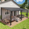 Aoxun 20’x10’ Gazebo with Aluminum Frame & Polycarbonate Panel, Outdoor Patio by Aoxun