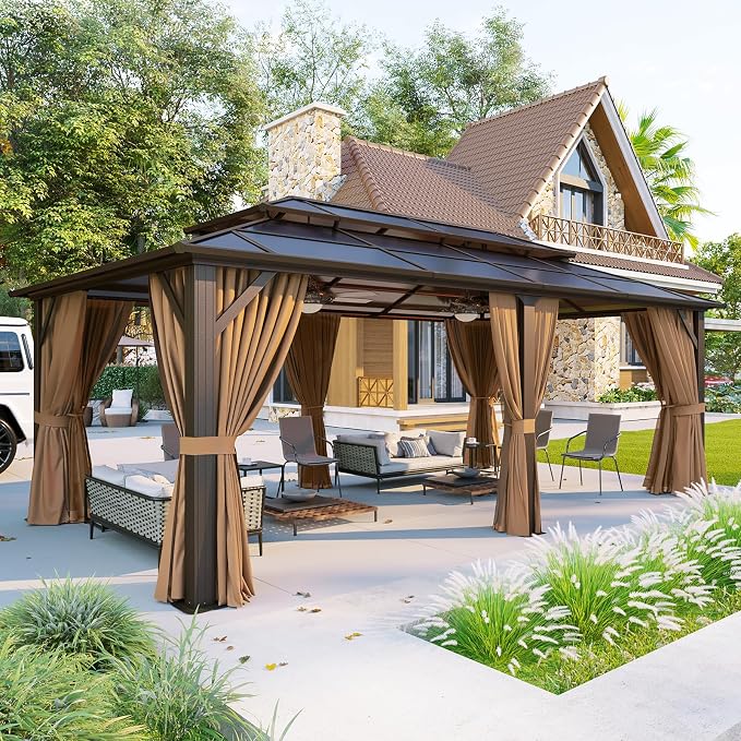 Aoxun 12'x20' Hardtop Gazebo by Aoxun
