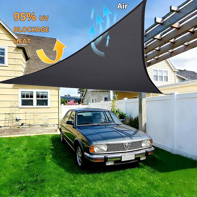12'x12'x12' Triangle Sun Shade Sail - Image 7