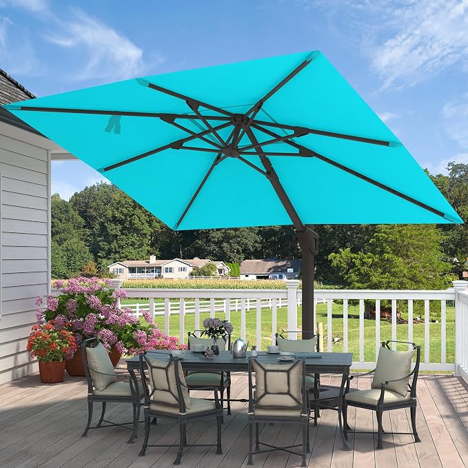 9' X 12' Cantilever Patio Outdoor Umbrella - Image 8