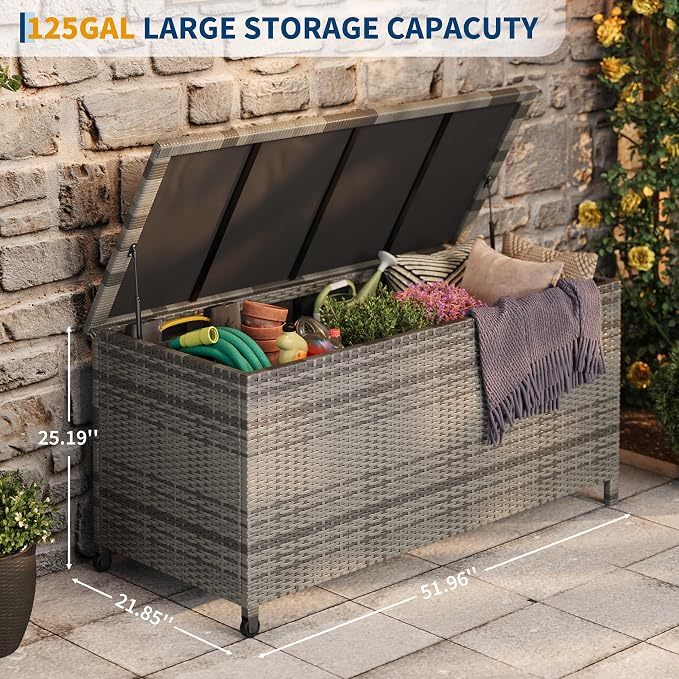 125 Gallon Outdoor Deck Box - Image 6