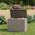 55 Gallon Outdoor Storage Box, All-Weather Resin Deck Box Outdoor Waterproof by KAMABOKO