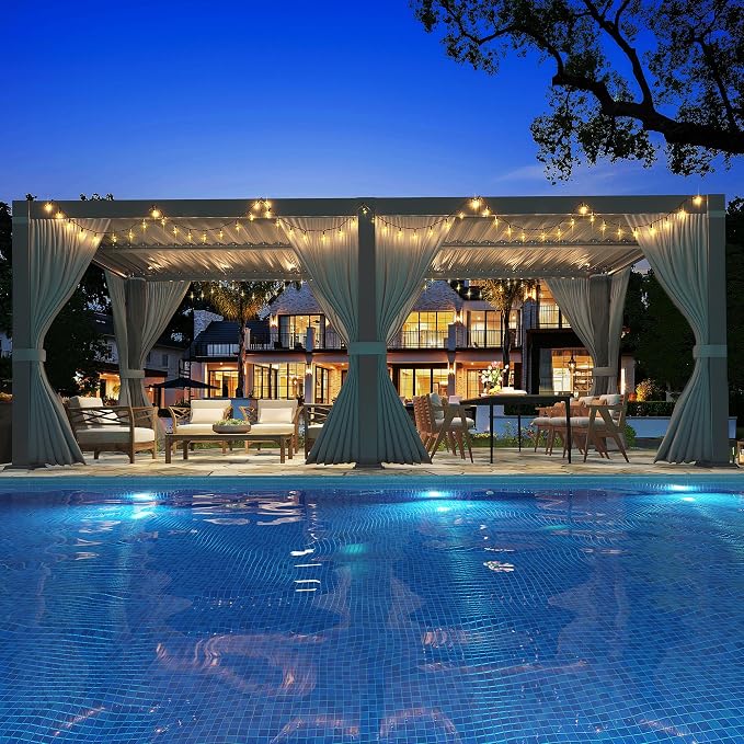 Airwire 10x20 ft Louvered Pergola All-Aluminum Frame | Outdoor Pergolas by AirWire
