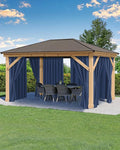 Outdoor Curtains for Patio Waterproof Rod Pocket 4 Pcs 54x95 Inch Navy | by HolidayIdeas