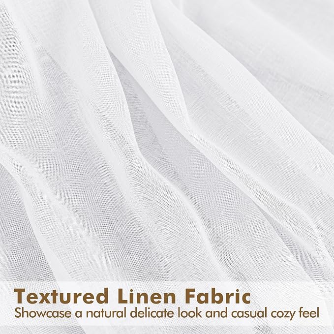 Semi Voile White Sheer Outdoor Curtains - Image 6
