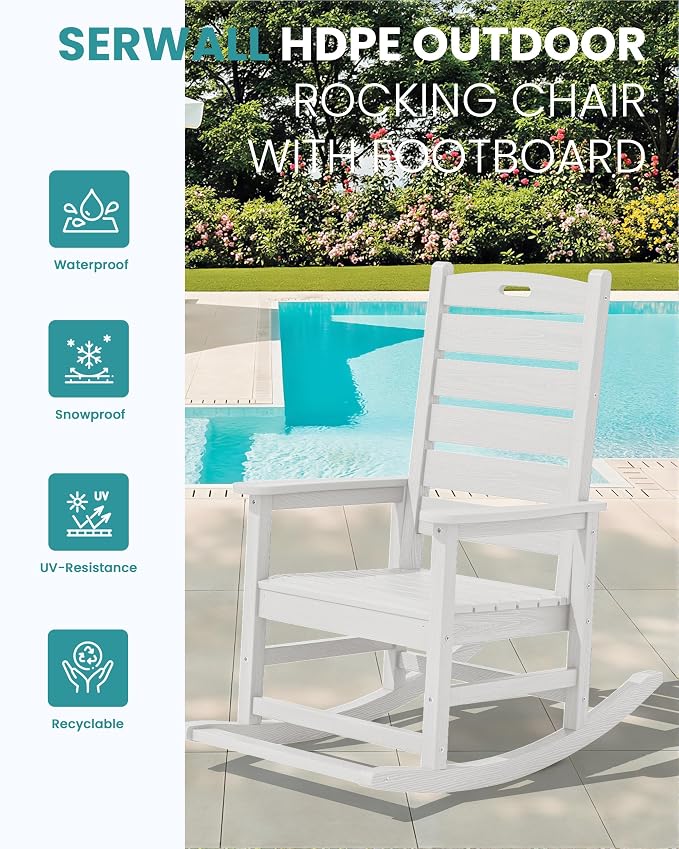 SERWALL 2-Pc Rocking Chair Set - Image 4