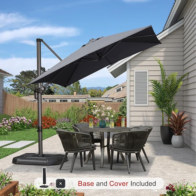 PURPLE LEAF Outdoor Umbrella - Image 2