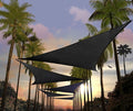 Amgo Custom Size 25' x 25' x 25' Black Triangle Sun Shade Sail UPF50+ AGTAPT10 by Amgo