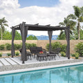 PURPLE LEAF Outdoor Aluminum Pergola 10'x13' by PURPLELEAF