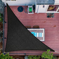 16' x 20' x 25.6' Black Sun Shade Sail UPF50 Right Triangle SMTAPT12 Canopy by ShadeMart
