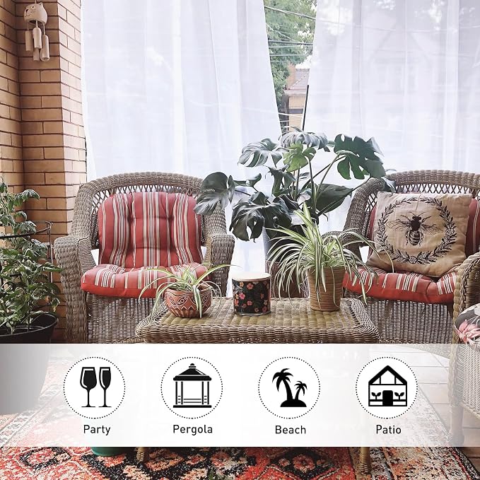 NICETOWN 2 Panels Outdoor Curtains - Image 7