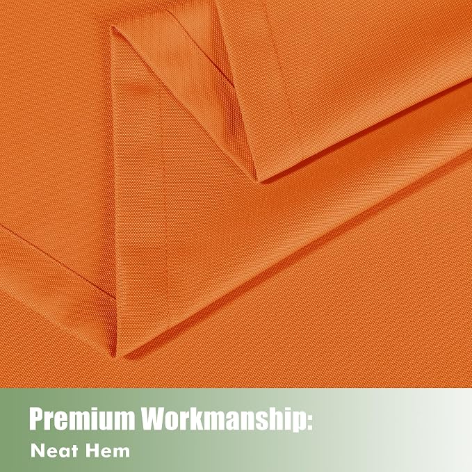 Outdoor Curtains for Patio Waterproof 6 Pcs 54x84 Inch Mecca Orange | Outsides - Image 5
