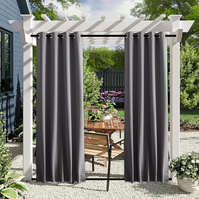 NICETOWN 2 Panels Outdoor Curtains by NICETOWN