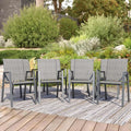 Outdoor Patio Chairs Set of 8, Lightweight Patio Set by Home