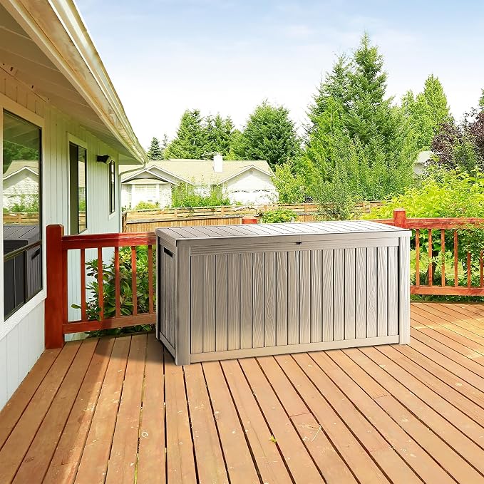 Outdoor Storage Box, 270 Gallon Waterproof Deck Box, Super-Sized Gas-Spring - Image 4