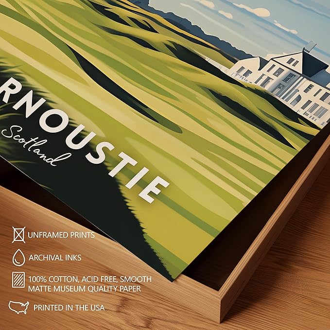 Golf Course Premium Giclee Fine Art Prints - Augusta, Pebble Beach, Pinehurst, Golf Course Posters, Golf Wall Art, Aesthetic Poster for Home Office Decor, Ready to Frame