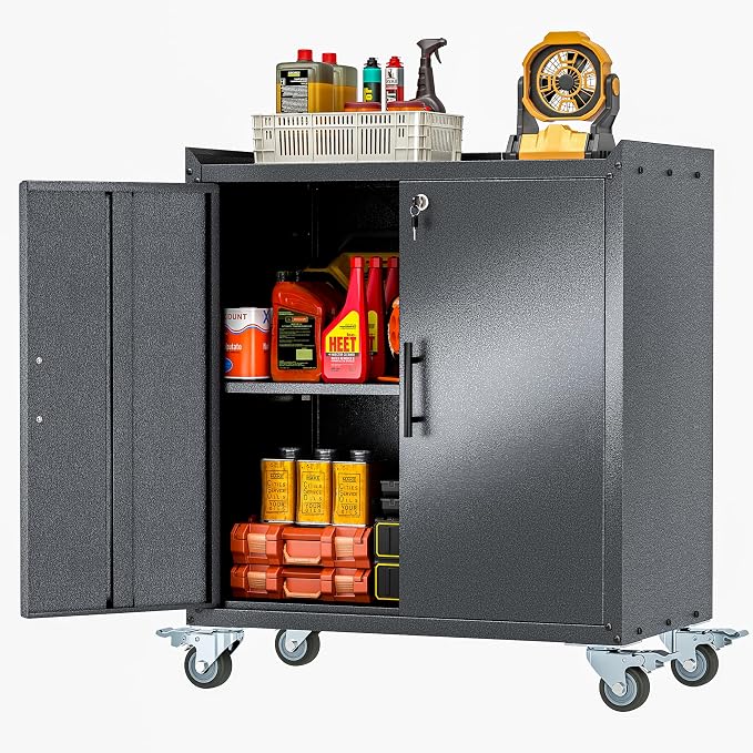 GAIOUS 35.6'' Tall Metal Garage Storage Cabinet by GAIOUS