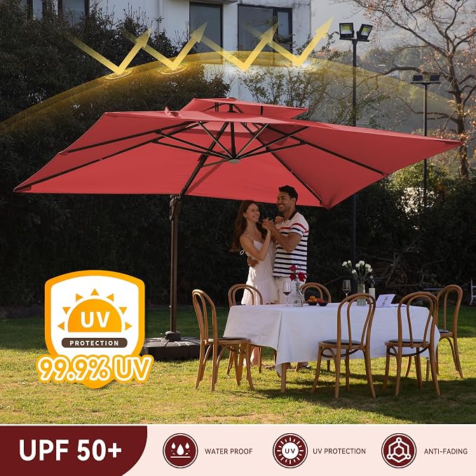 10x13FT Cantilever Patio Umbrella - Image 5