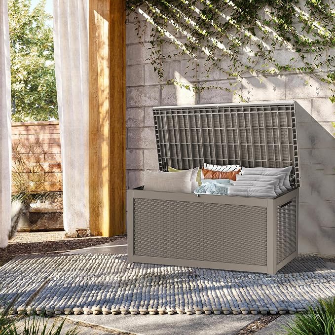 Outdoor Storage Box, 320 Gallon Waterproof Deck Box, Dual Gas-Spring Ultimate - Image 4