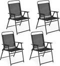 Yaheetech Outdoor Patio Chairs Set of 4, Folding Lawn Chair, no assembly by Unknown