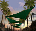 Amgo Custom Size 12' x 12' x 12' Green Triangle Sun Shade Sail UPF50+ AGTAPT12 by Amgo