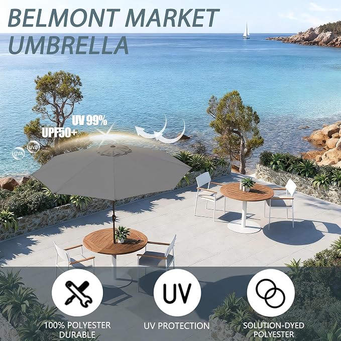 9 FT Outdoor Umbrella pool Umbrella - Image 3