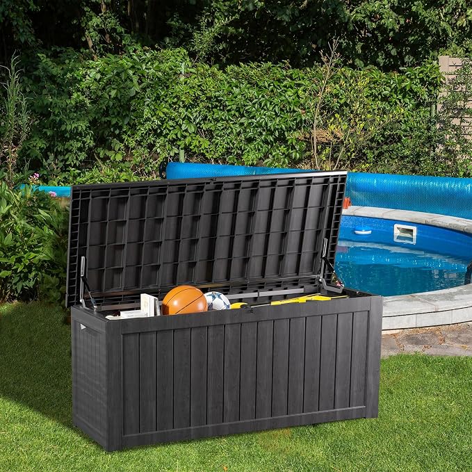 Outdoor Storage Box, 200 Gallon Waterproof Deck Box, Premium Hydraulic Cushion - Image 4