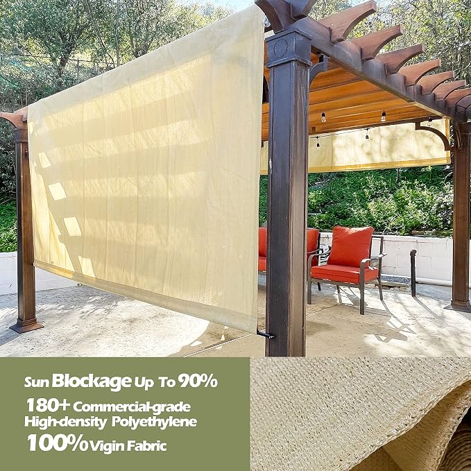 Alion Home Custom HDPE Permeable Canopy Sun Shade Cover Replacement - Image 2