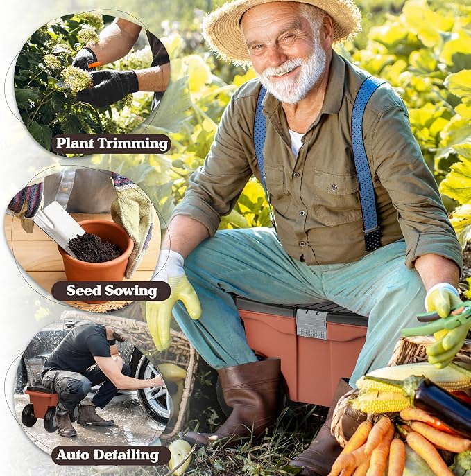 Pure Garden Rolling Garden Cart - Image 4